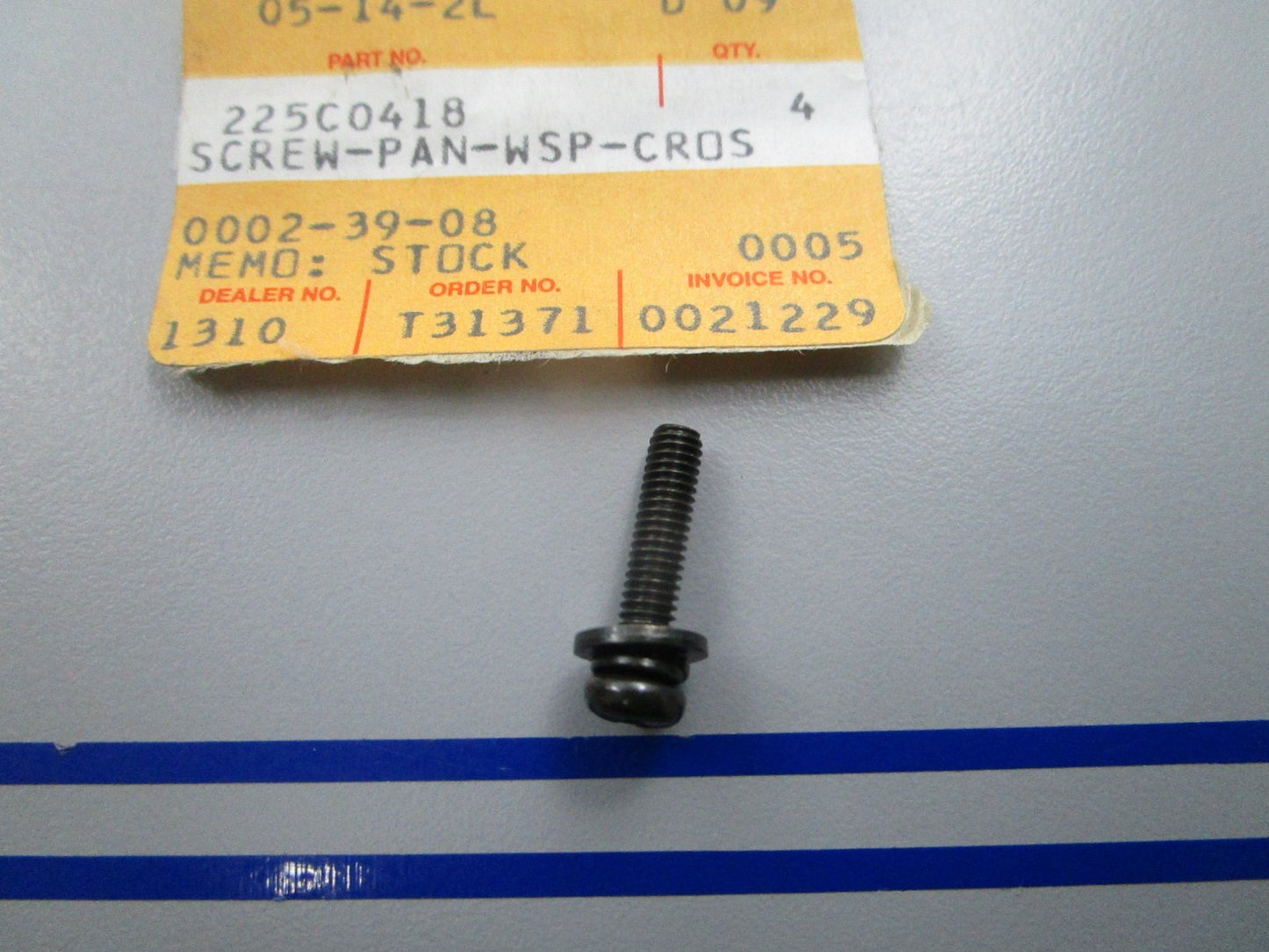 NEW OEM Kawasaki 225C0418 Screw 0810