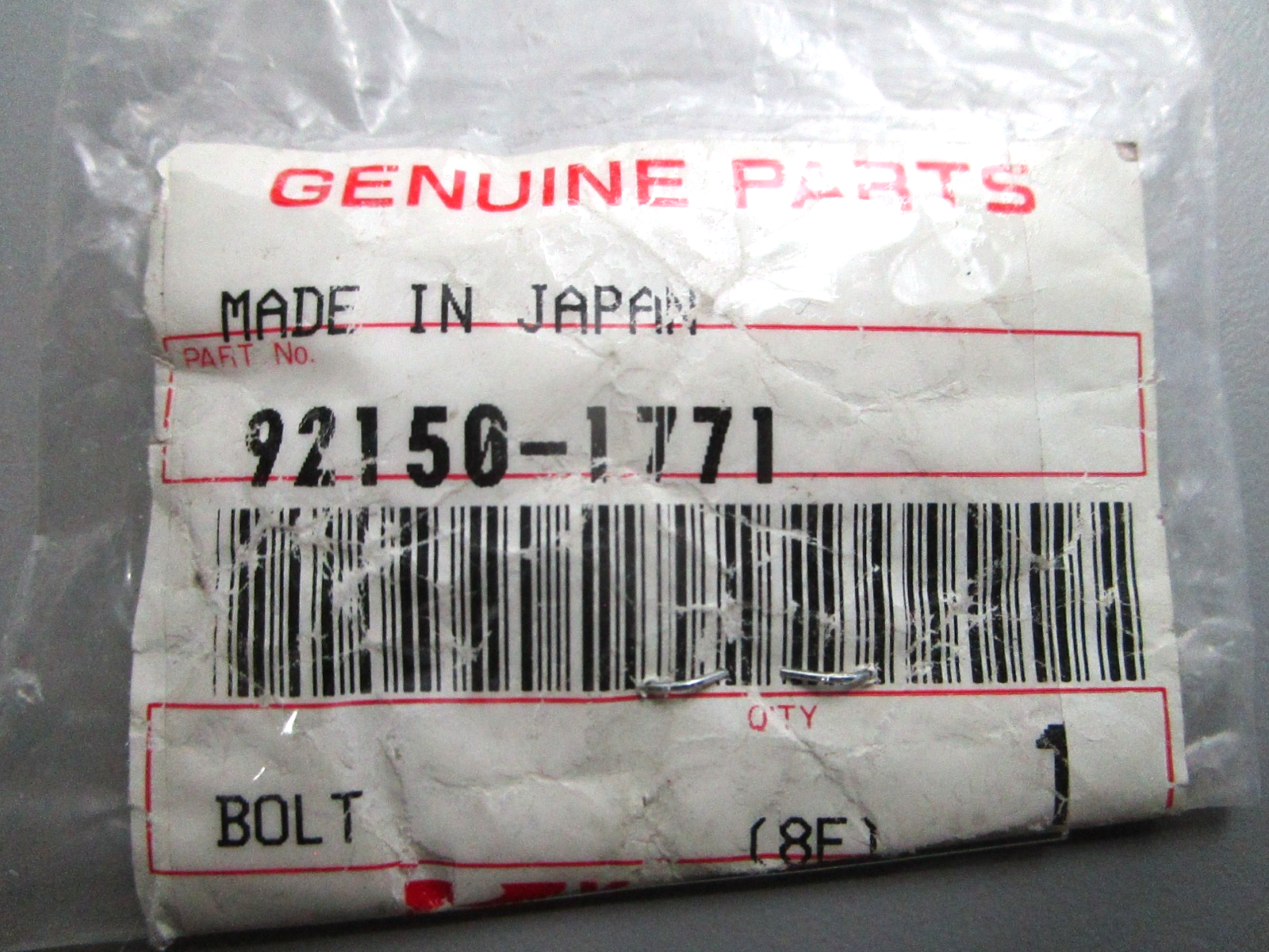 NEW OEM Kawasaki 92150-1771 Bolt 0810