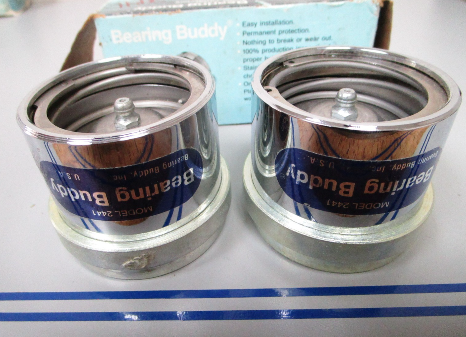 NEW OEM Model 2441 Bearing Buddy Trailer Wheel Bearing Protector Set 0720