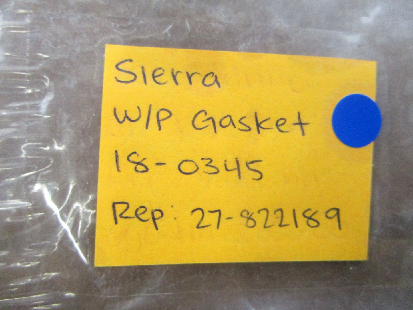 NEW (LOT OF 2) 18-0345 Replaces: 27-822189 Sierra W/P Gasket  0810