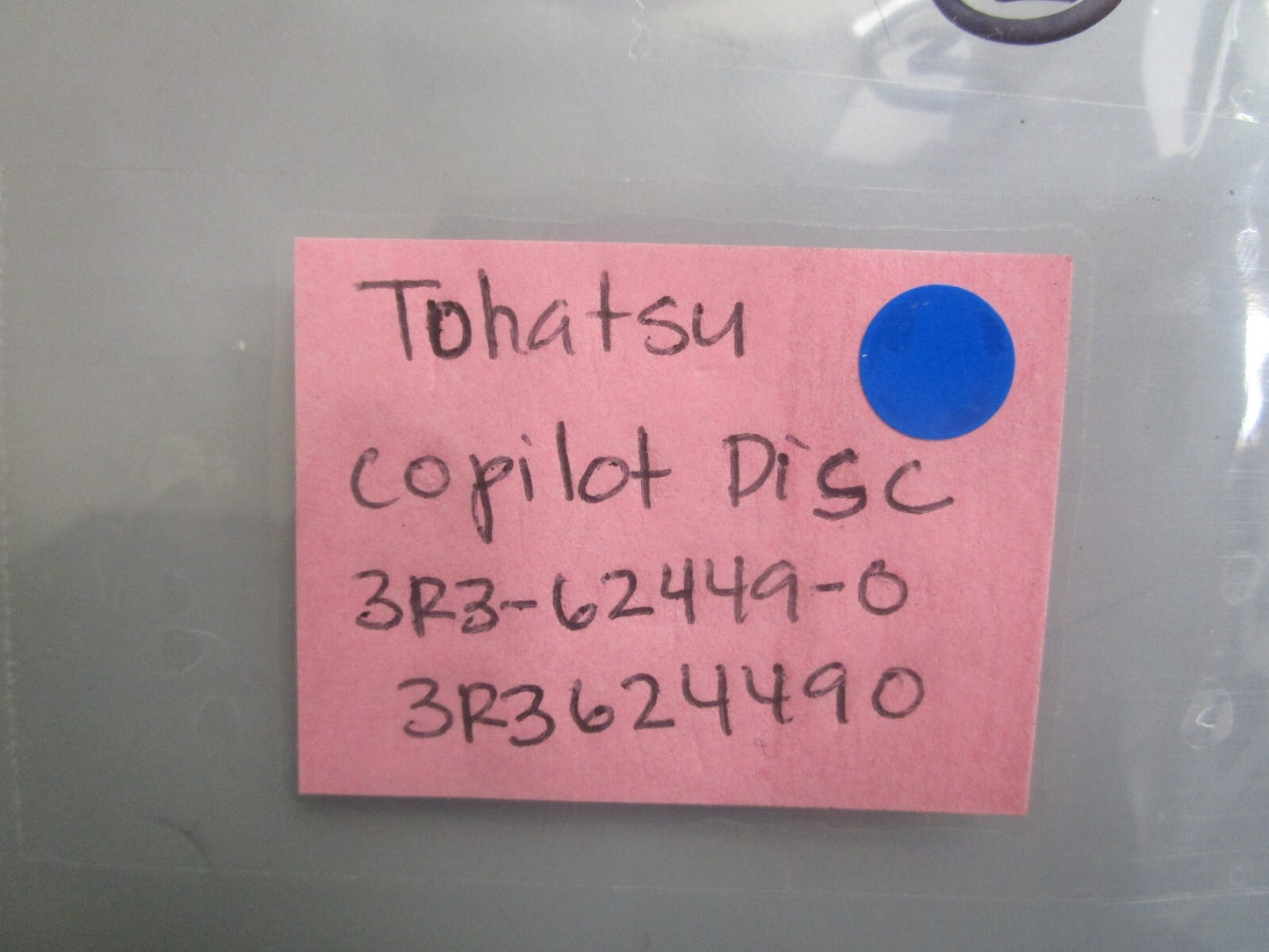*NEW OEM* 0810 Tohatsu Copilot Disc 3R3-62449-0 3R3624490