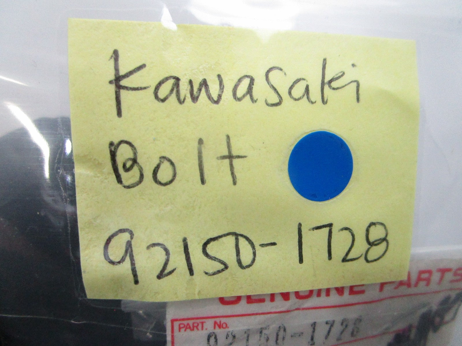 NEW OEM Kawasaki 92150-1728 Bolt 0810