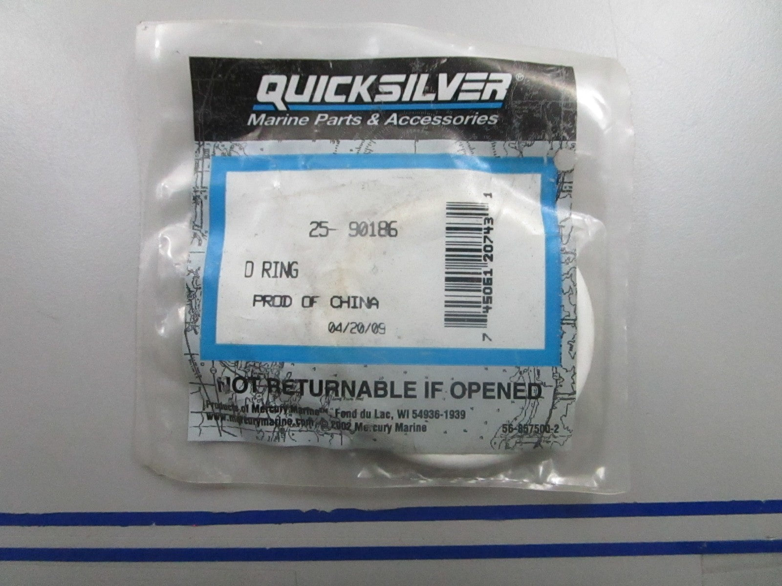 *NEW OEM* 0810 Mercury Quicksilver O-Ring 25-90186