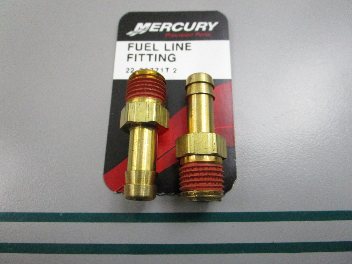 NEW OEM (LOT OF 2) 22-89771T2 Mercury Quicksilver Fuel Line Fitting 0810