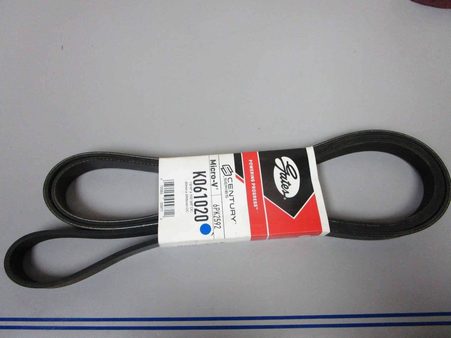 NEW K061020 Gates Micro-V 13/16" x 102 ⅚" Serpentine Belt 0720