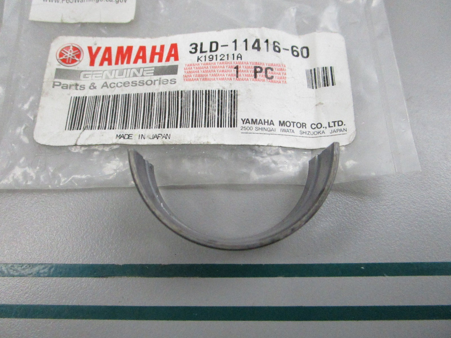 NEW OEM 3LD-11416-60-00 Yamaha Crankshaft Plane Bearing 1 0810