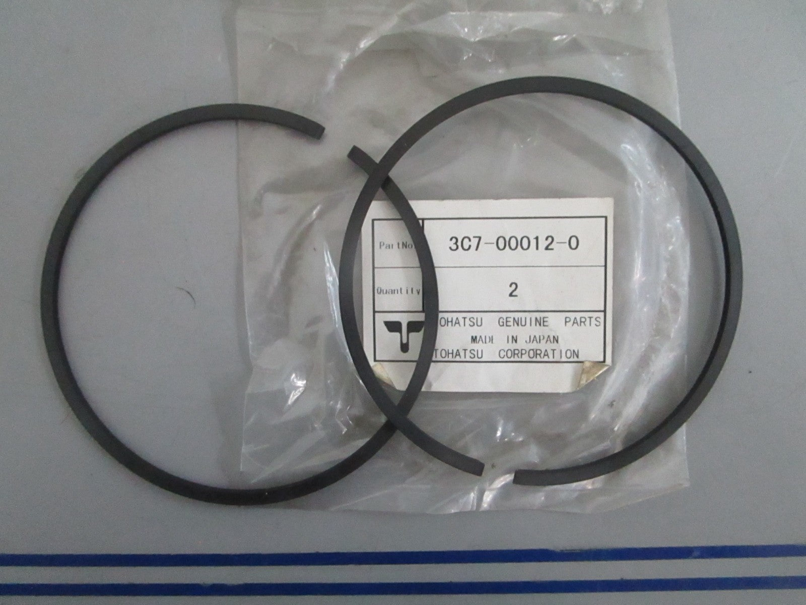 *NEW OEM* 0820 Tohatsu 2 Piston Ring Set 3C7-00012-0
