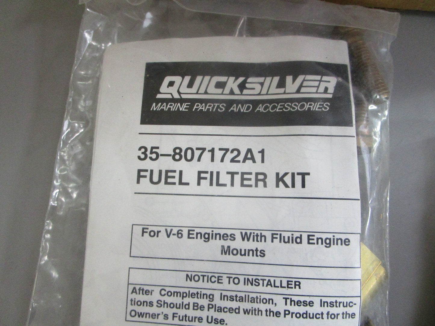 *NEW OEM* 0820 Mercury Quicksilver Filter Hardware Kit 35-807172A1