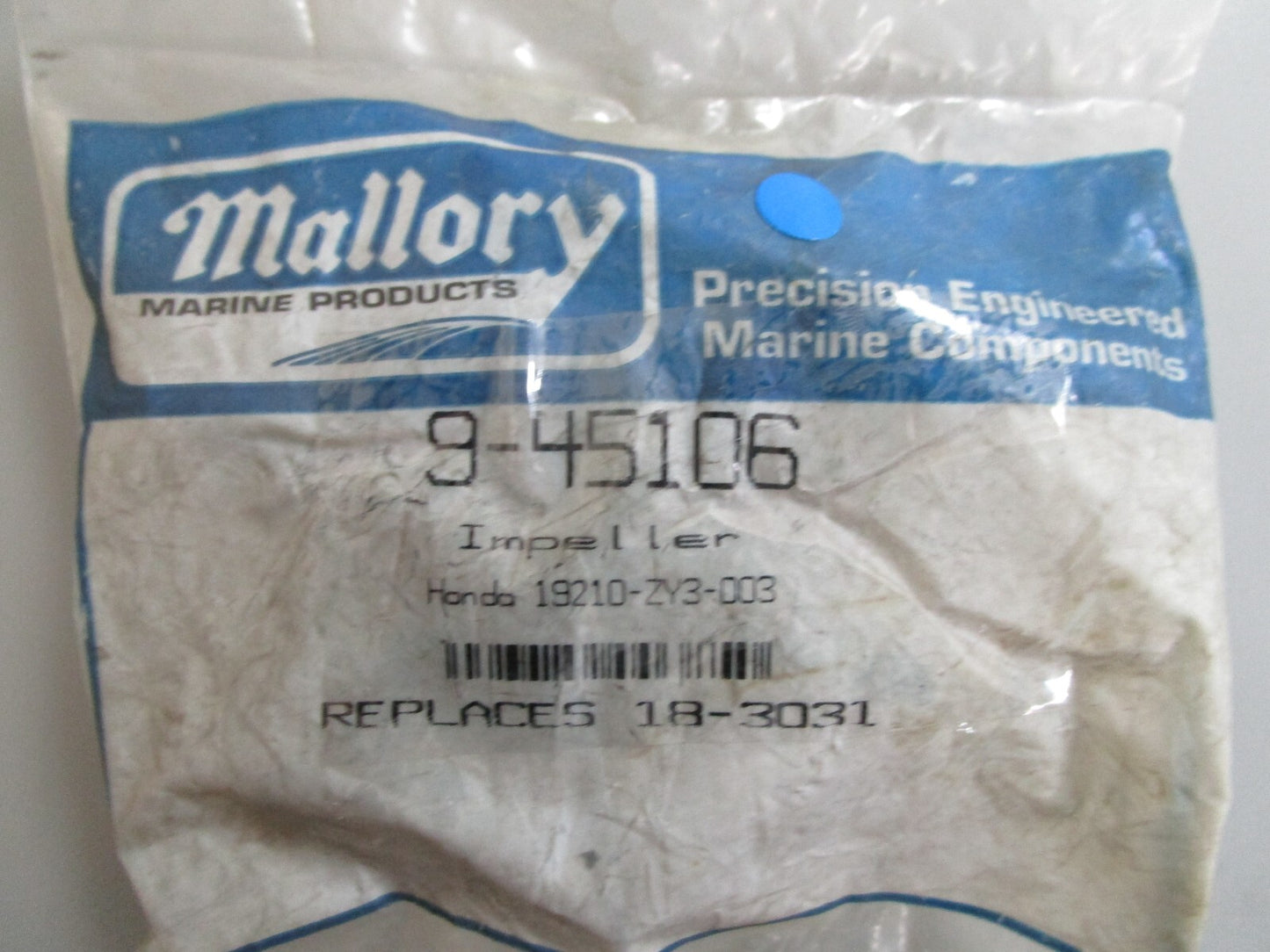 *NEW* 0720 Mallory Impeller 9-45106 Replaces: Honda 19210-ZY3-003 Sierra 18-3031