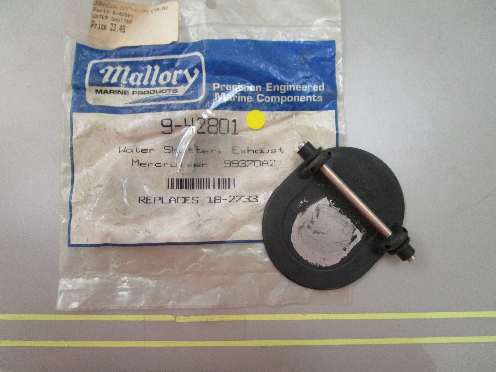 *NEW* 0810 Mallory Exhaust Water Shutter 9-42801