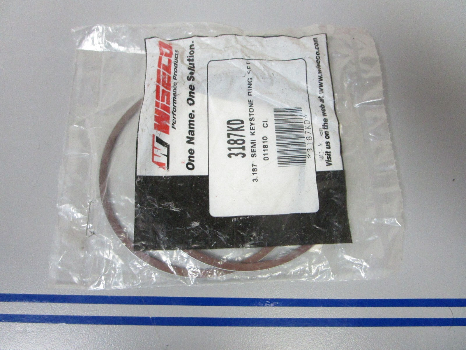 *NEW* 0720 Wiseco 3.187 Piston 2 Ring Set 3187KD