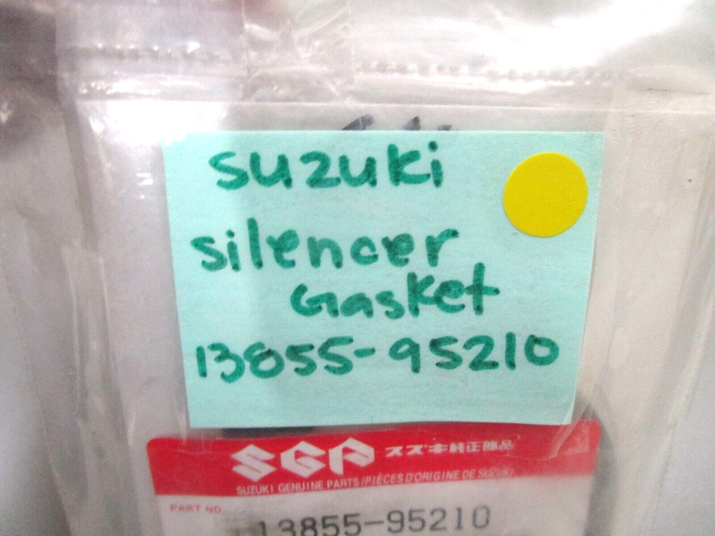 *NEW OEM* 0750 Suzuki SILENCER GASKET 13855-95210