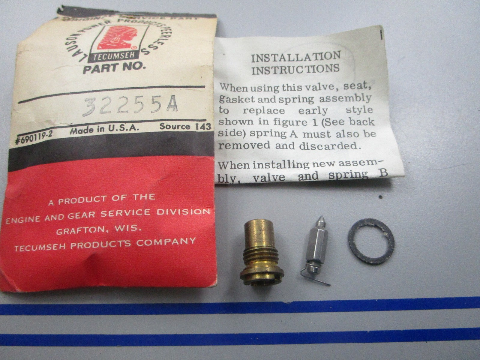 NEW OEM 32255A Tecumseh Carburetor Repair Kit 0810