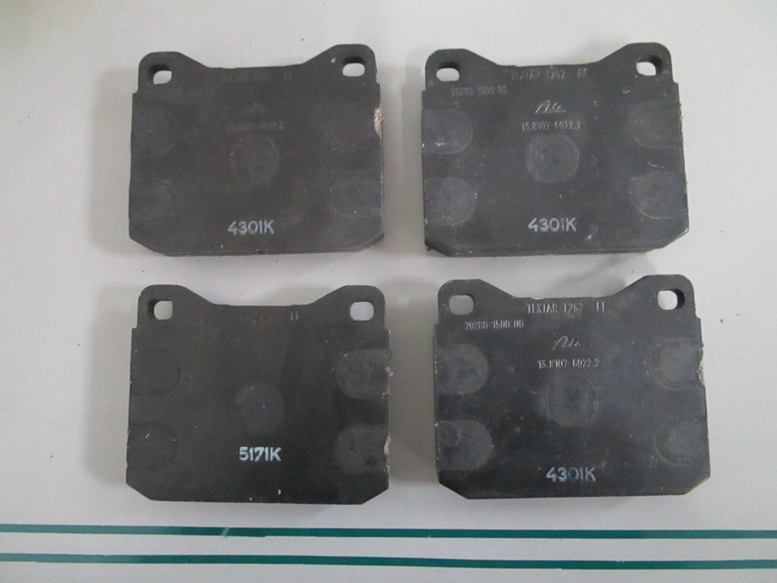 Textar Disc Brake Pad Set 2028018504 WVA 20280 D4523 VW NOS OE Quality Set 0820