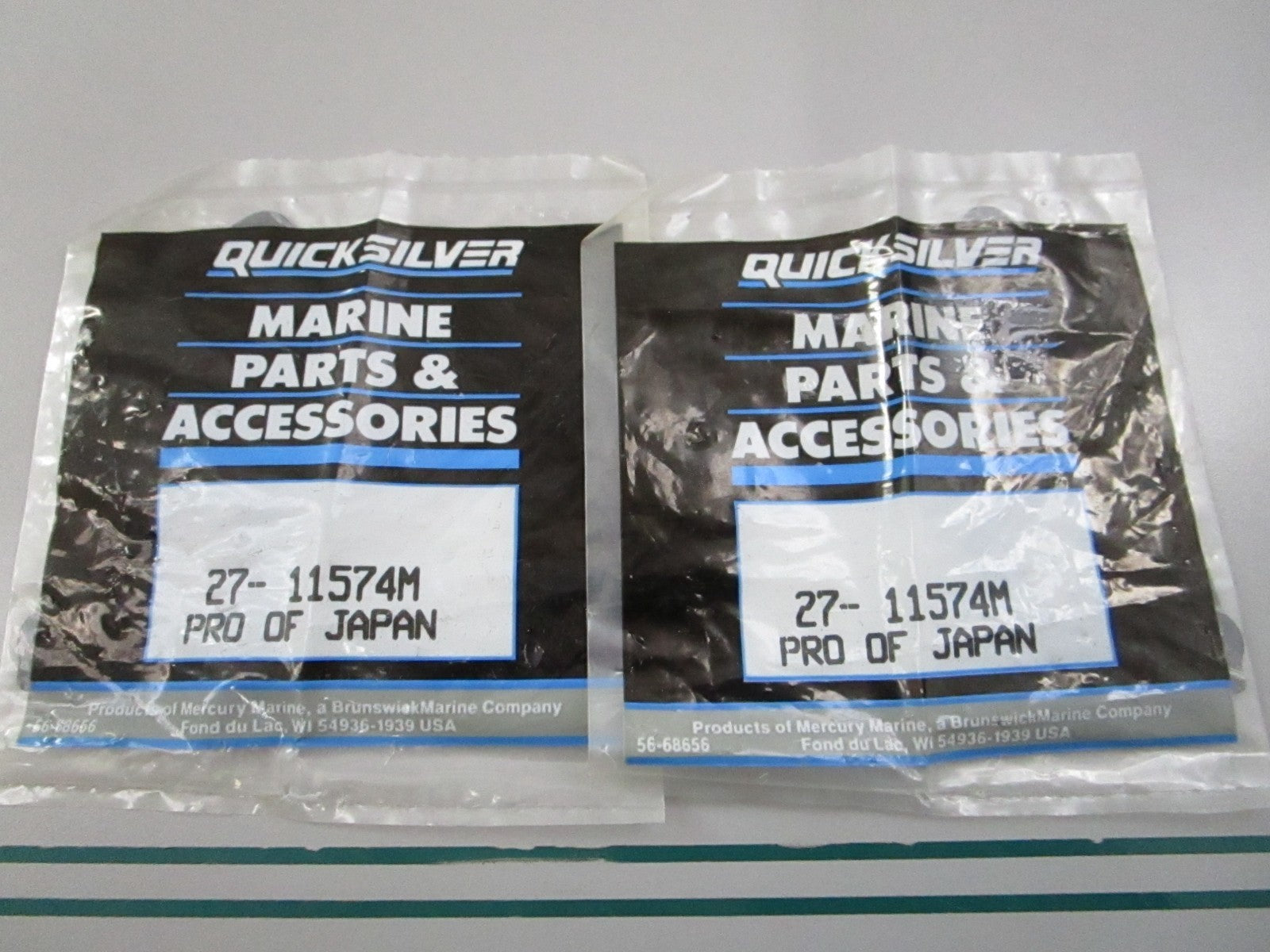 NEW OEM (LOT OF 2) 27-11574M Mercury Quicksilver Gasket 0810