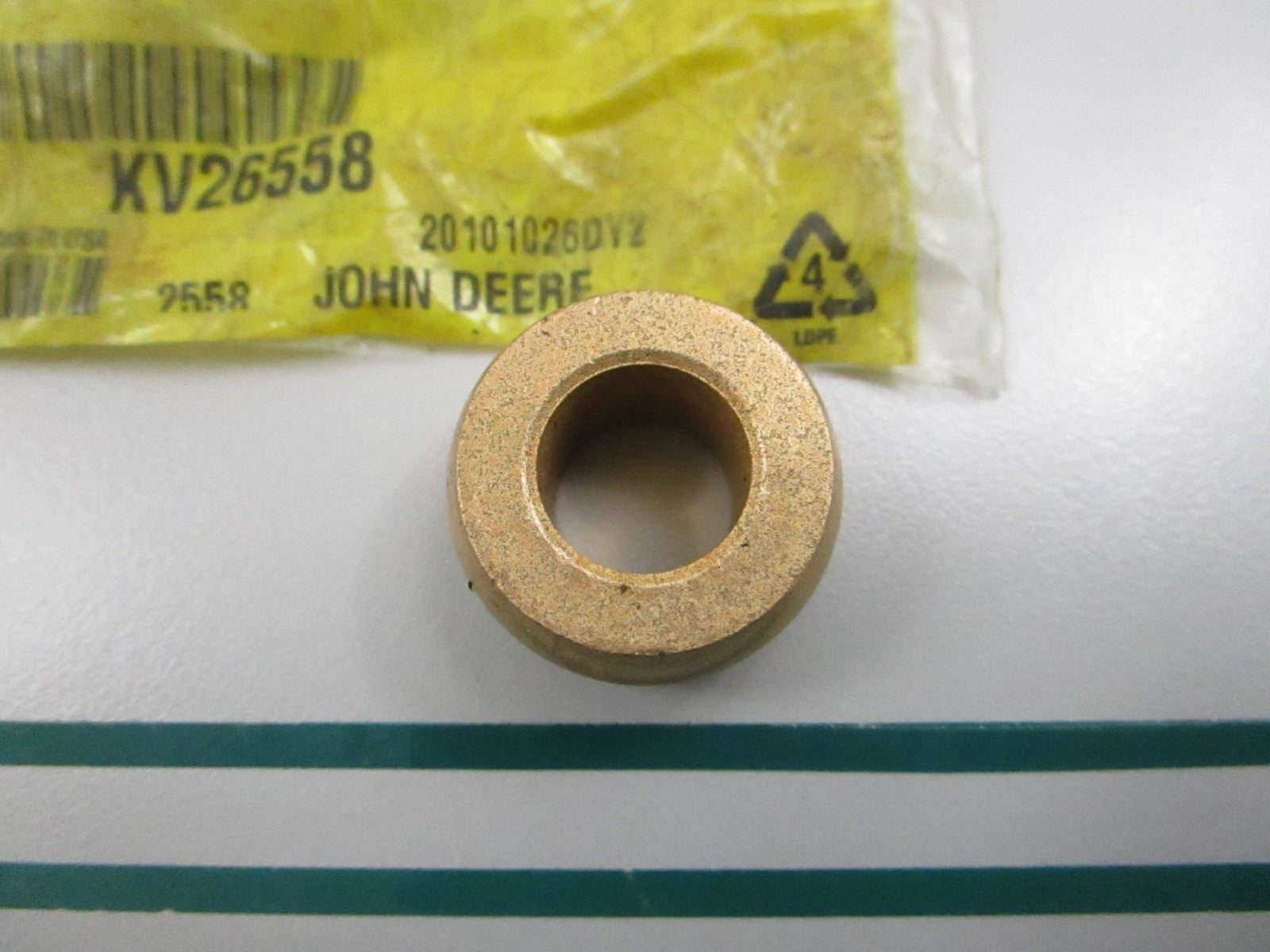 John Deere NEW OEM Bushing KV26558 240 250 260 313 317 318 320 323 Skid NOS 0810