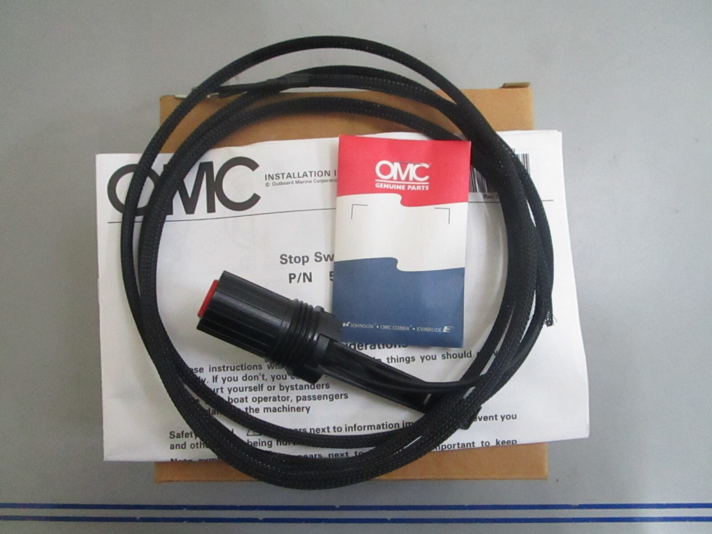 *NEW OEM* 0820 OMC Johnson Evinrude Idle Stop Switch Kit Ay 583975 0583975