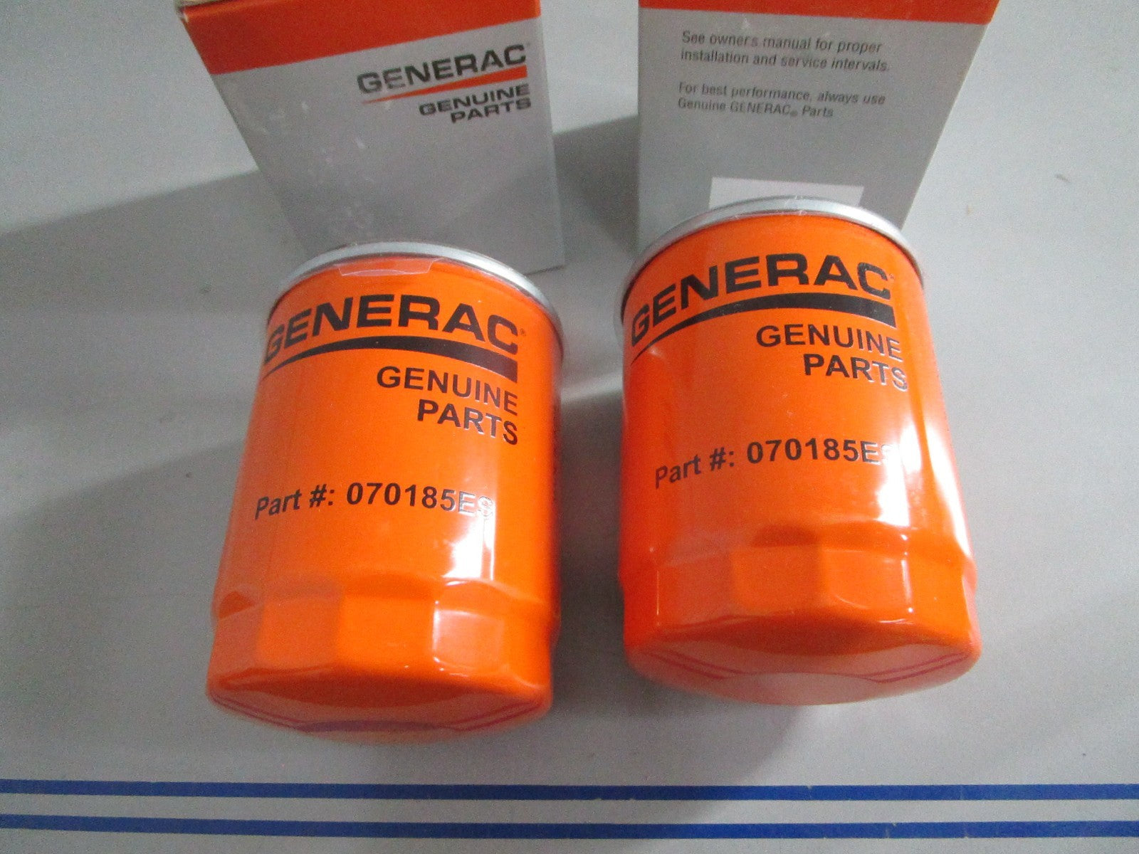 NEW OEM (LOT OF 2) 070185ES Generac Oil Filter 0820