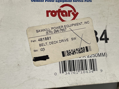 NEW OEM Rotary 481881 Drive Belt 0670