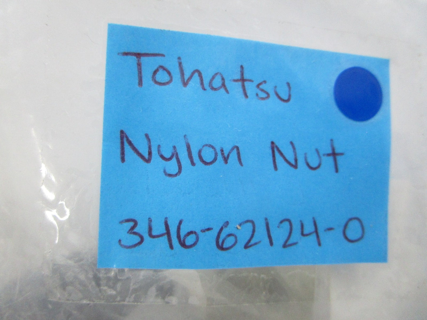 NEW OEM 346-62124-0 346621240 Tohatsu Nylon Nut 0810