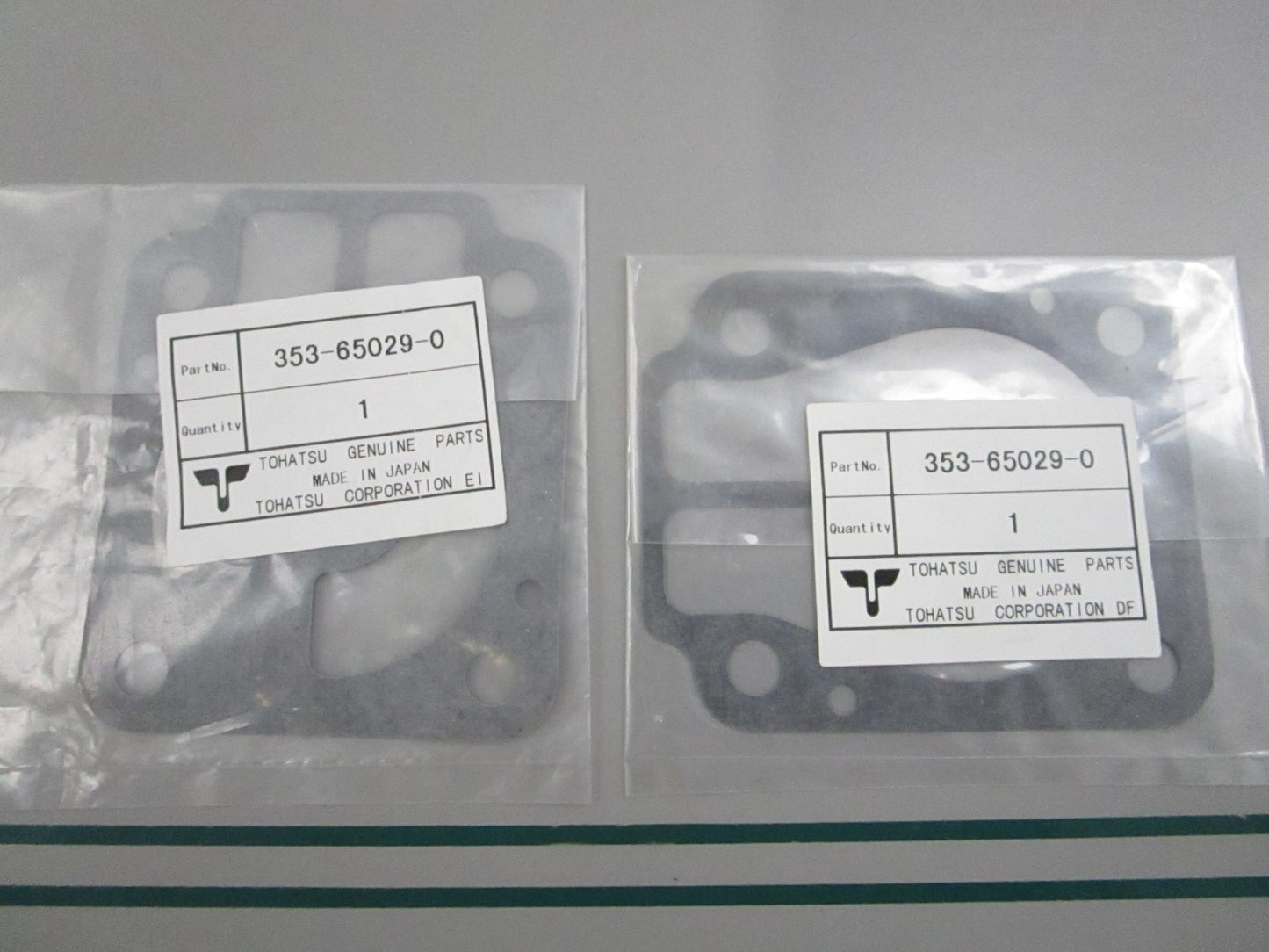 NEW OEM (LOT OF 2) 353-65029-0 353650290 Tohatsu Gasket 0810