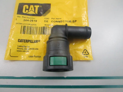 CAT Caterpillar NEW OEM 90° Fuel Hose Connector 264-3518 0810