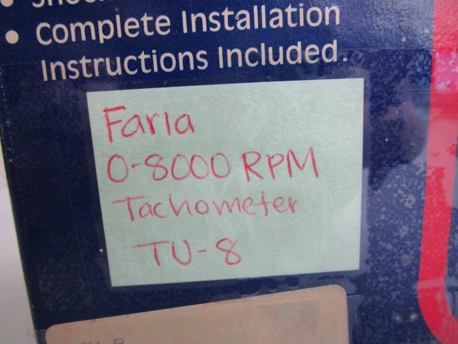 *NEW* 0820 Bayliner Faria 0-8000 RPM Tachometer TU-8