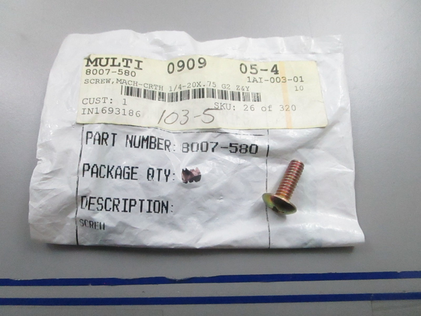 *NEW OEM* 0810 Arctic Cat Screw 8007-580