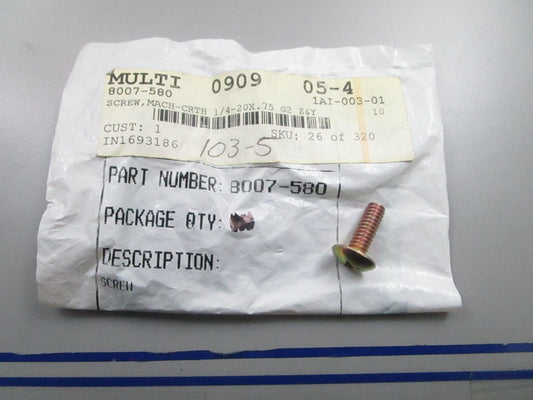 *NEW OEM* 0810 Arctic Cat Screw 8007-580