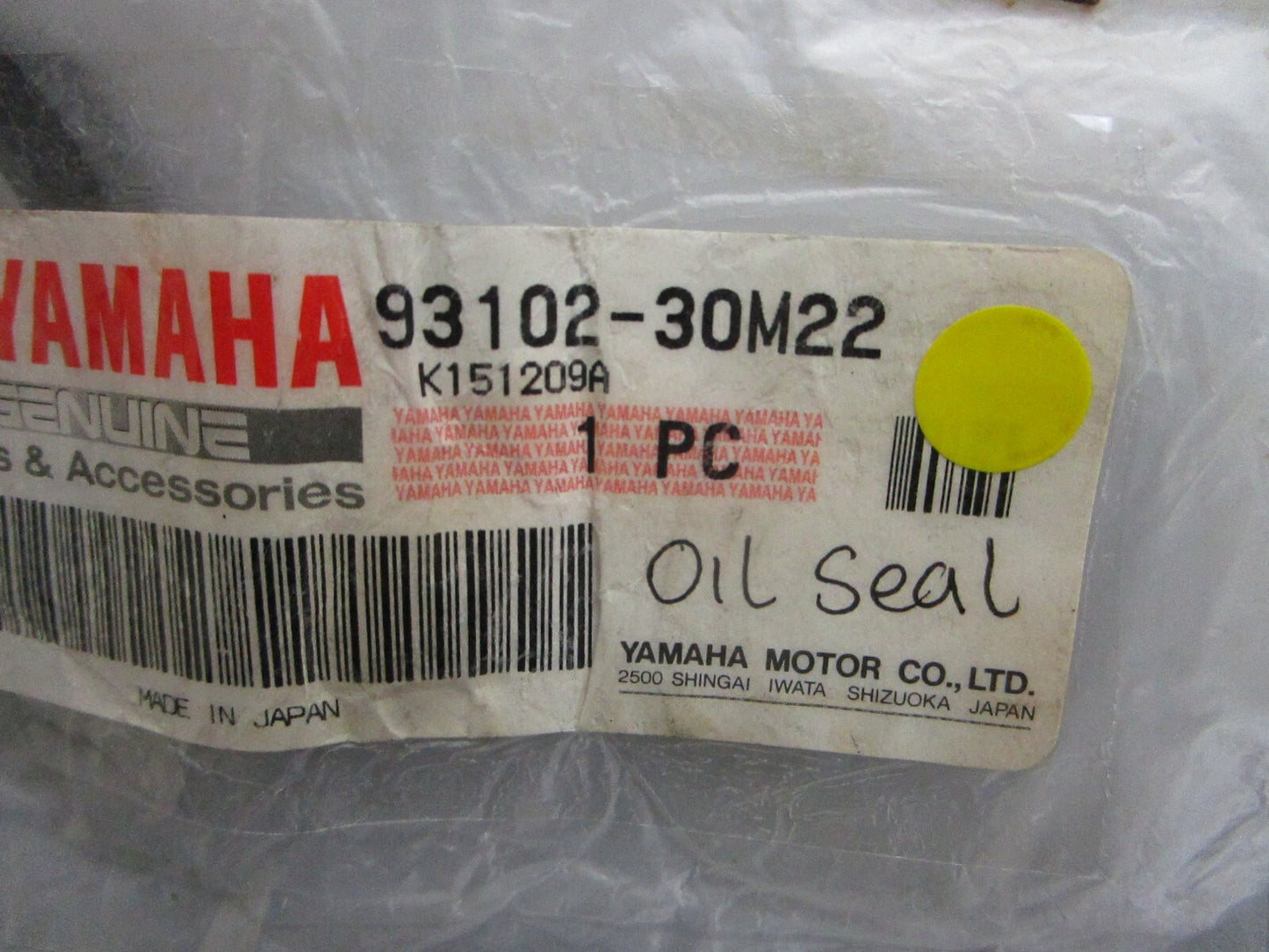 *NEW OEM* 0810 Yamaha Oil Seal 93102-30M22