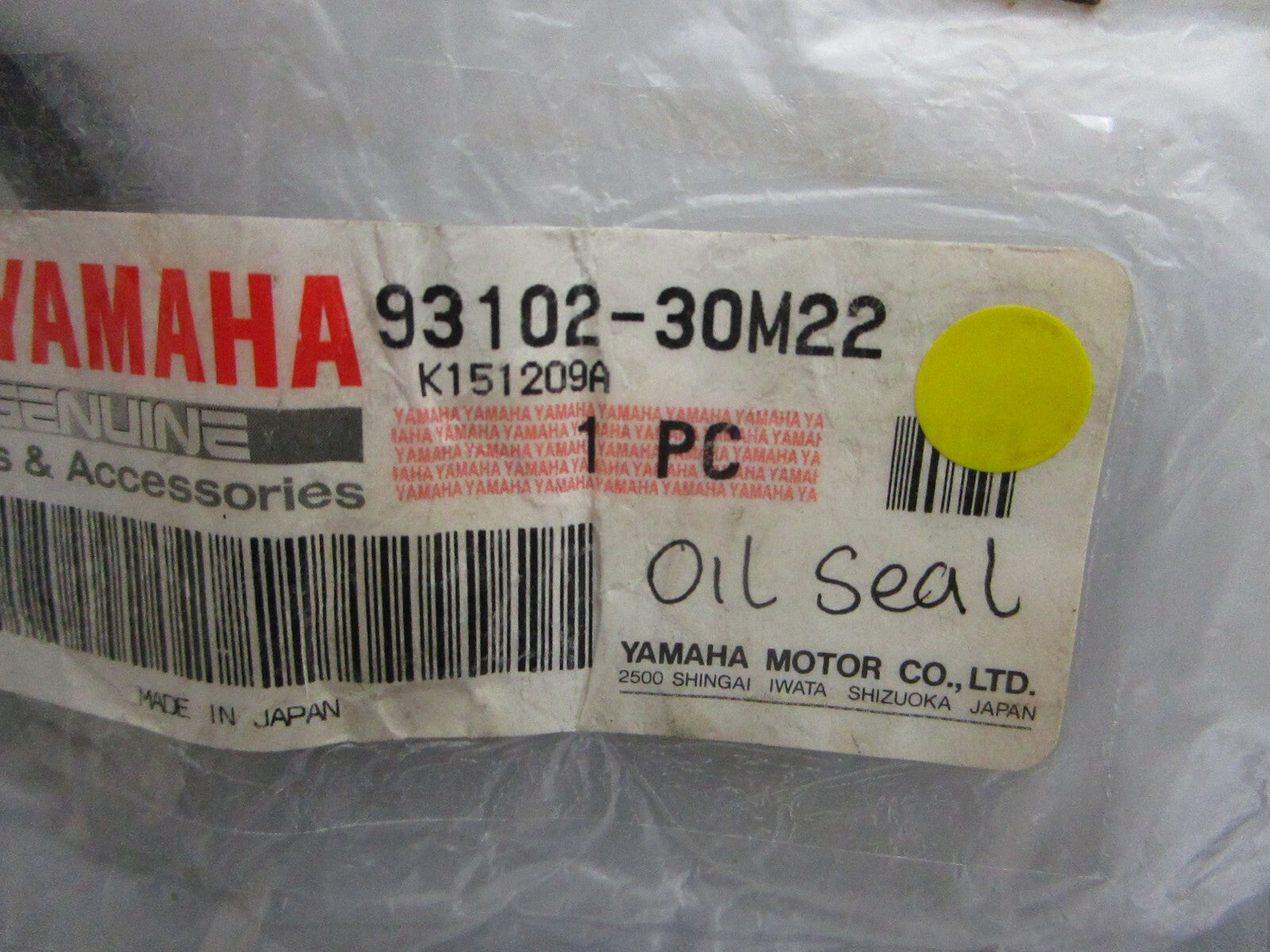 *NEW OEM* 0810 Yamaha Oil Seal 93102-30M22