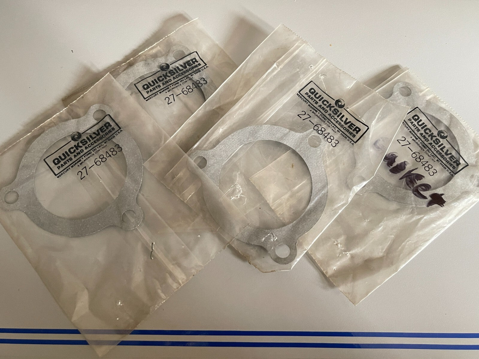*NEW OEM* (LOT OF 4) 0810 Mercury Quicksilver Gasket 27-68483
