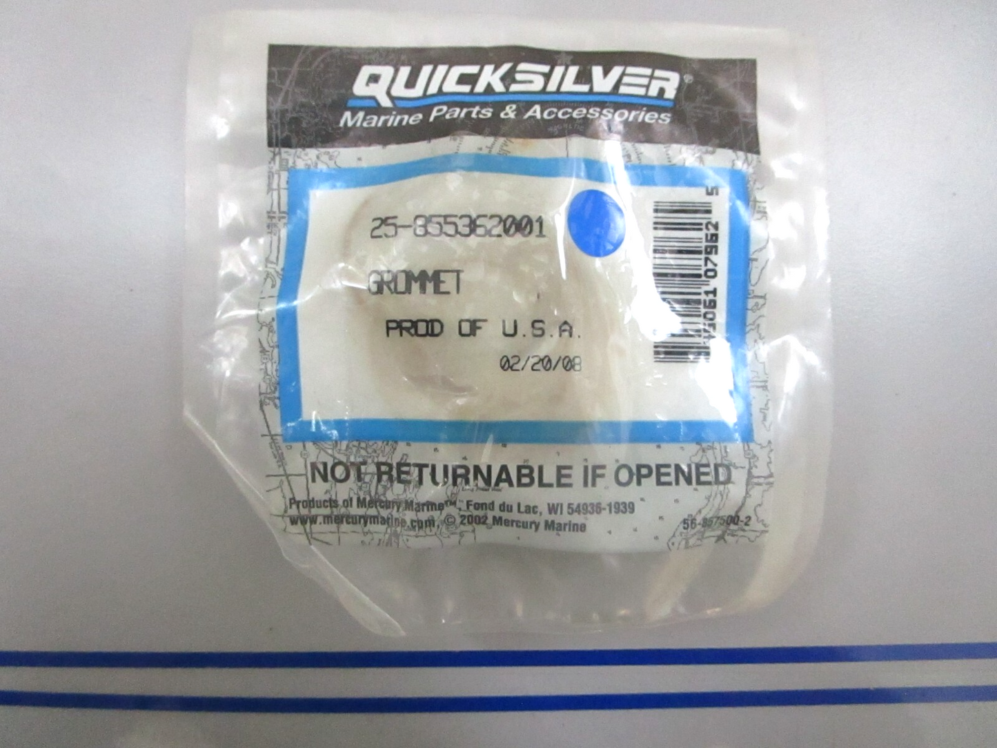 *NEW OEM* 0780 Mercury Quicksilver Grommet 25-855362001