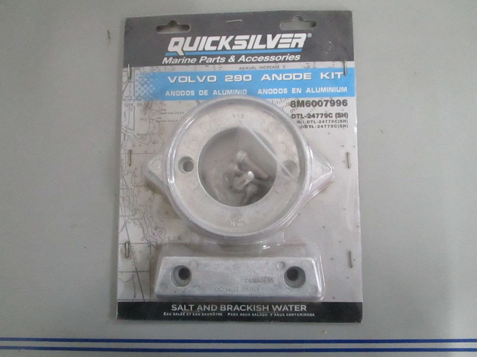 NEW OEM 8M6007996 Mercury Quicksilver Anode Kit 0820