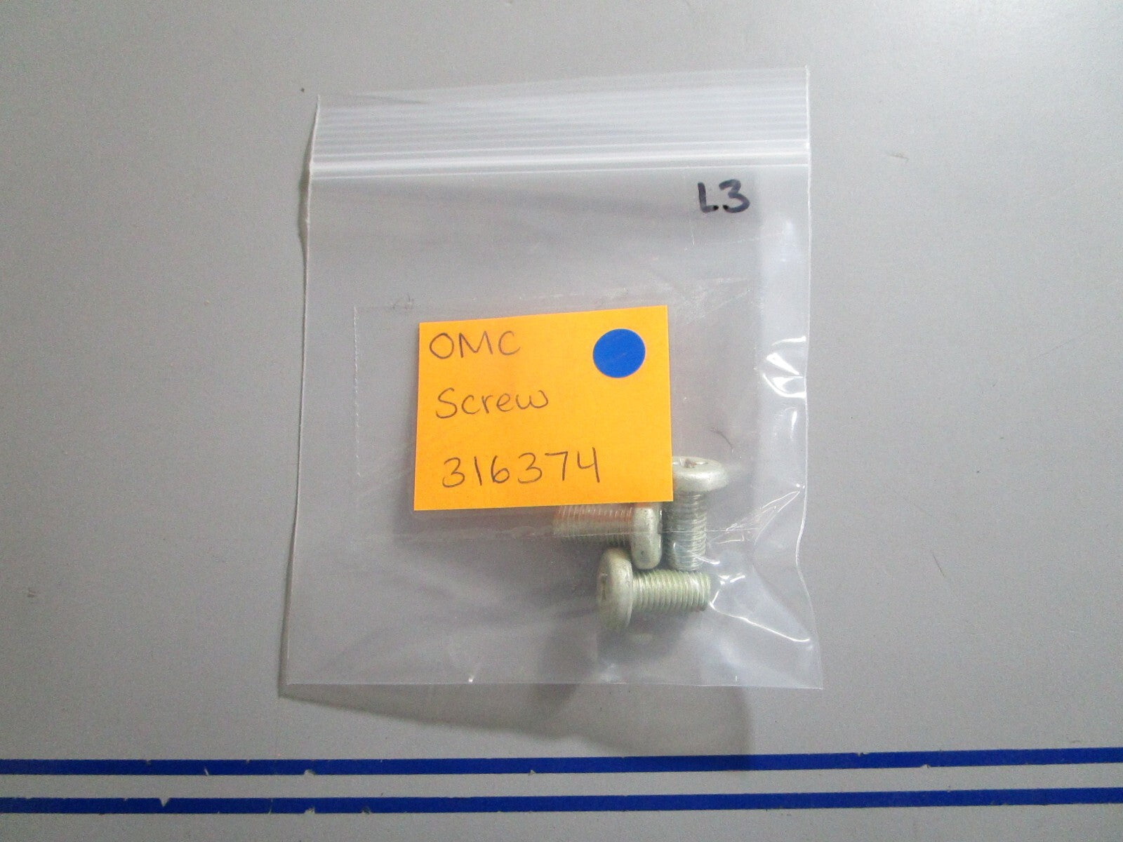 *NEW OEM* (LOT OF 3) 0810 OMC Johnson Evinrude Screw 316374 0316374