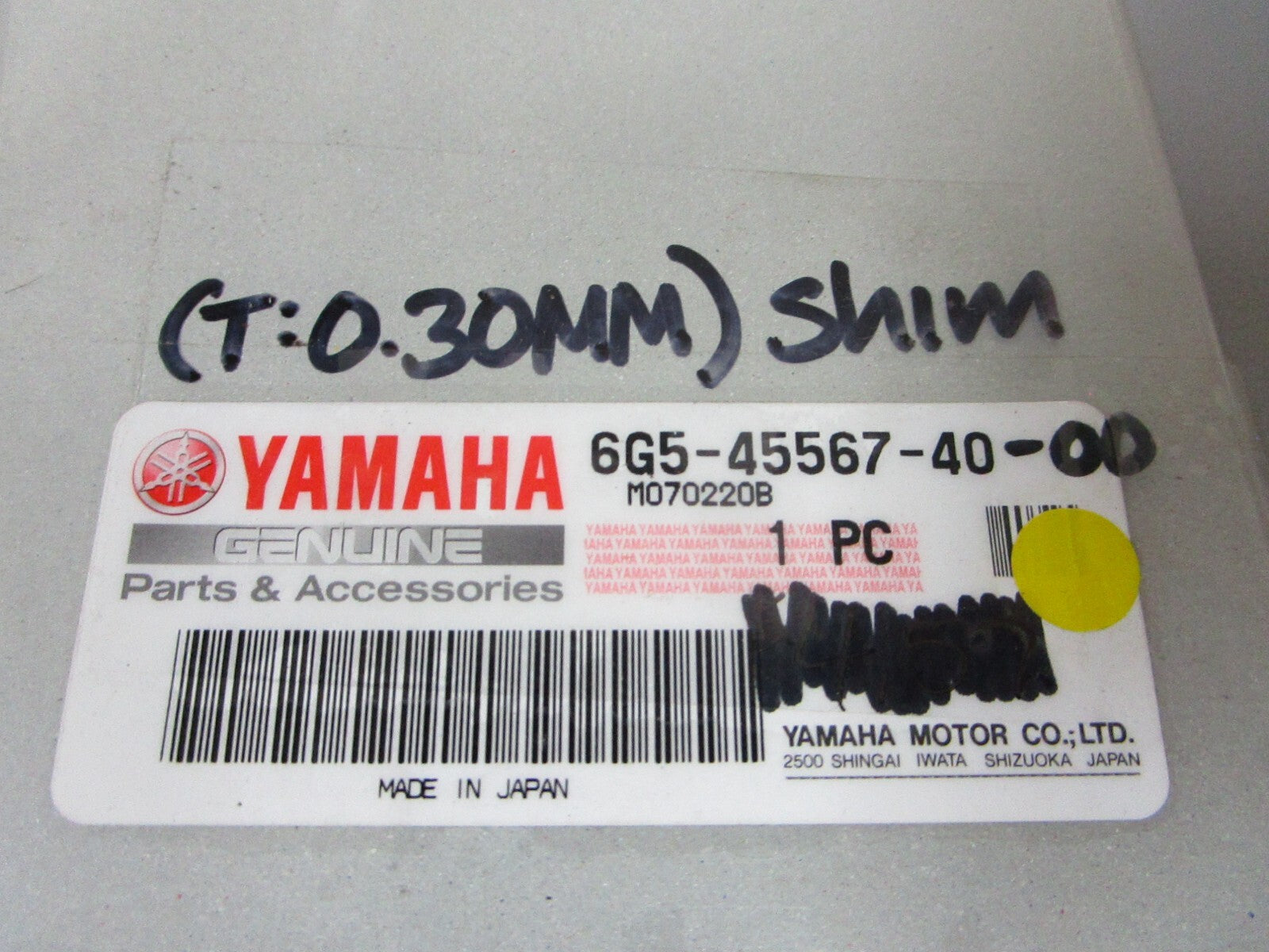 *NEW OEM* 0810 Yamaha (T:0.30MM) Shim 6G5-45567-40-00