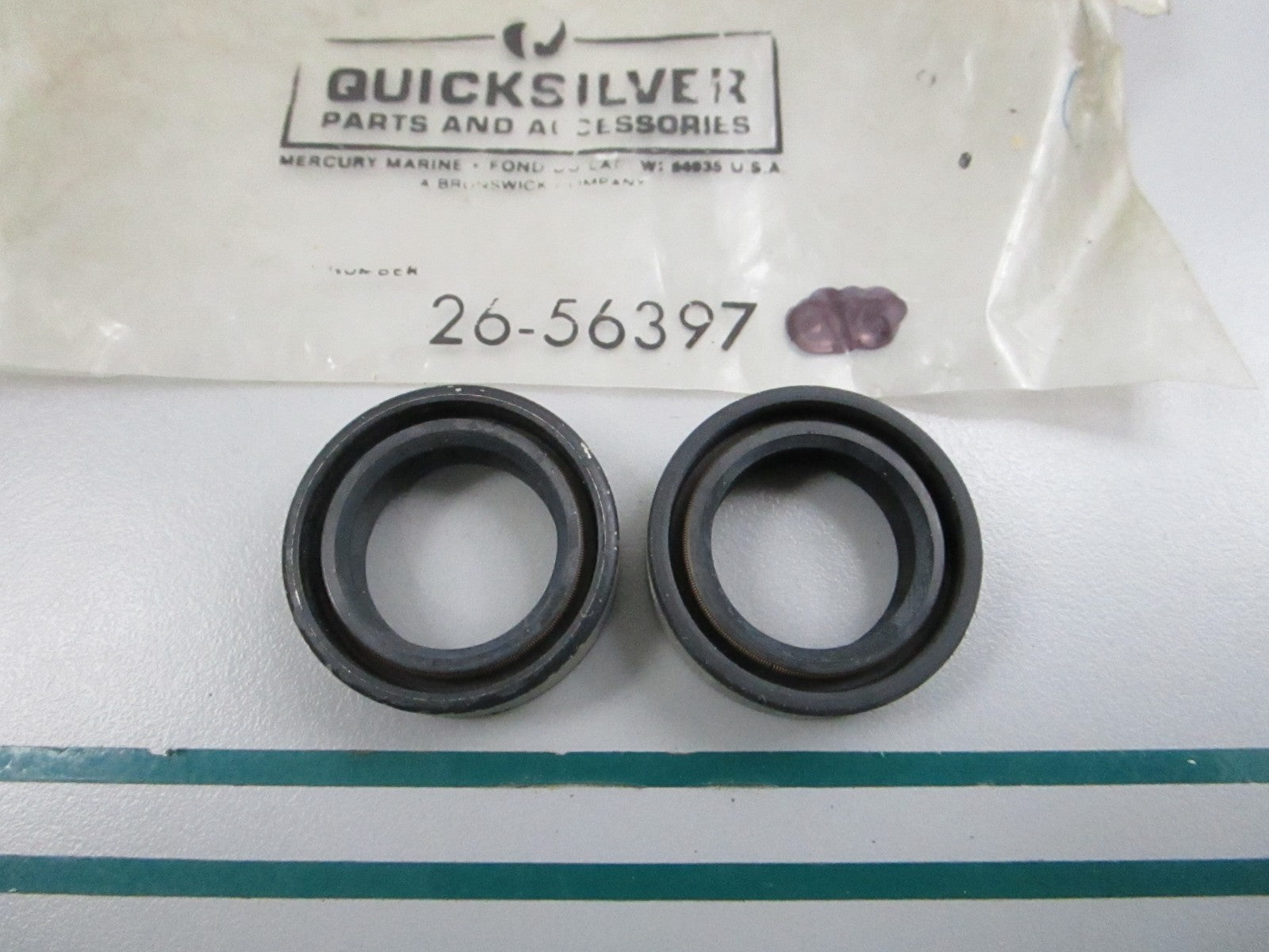 NEW OEM (LOT OF 2) 26-56397 Mercury Quicksilver Oil Seal 0810