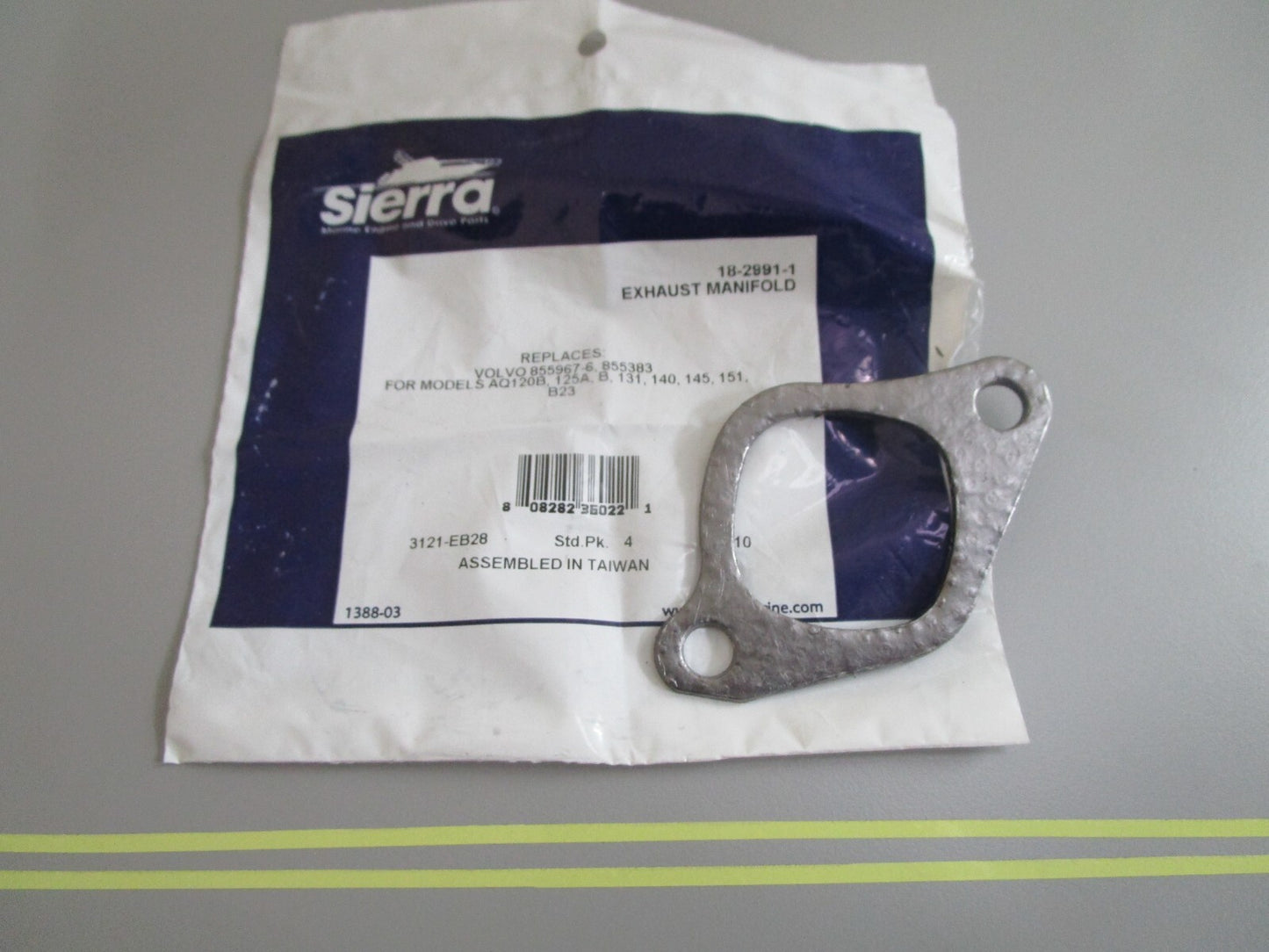 *NEW* 0810 Sierra Exhaust Manifold Gasket 18-2991-1 Replaces: Volvo 855967-6 085