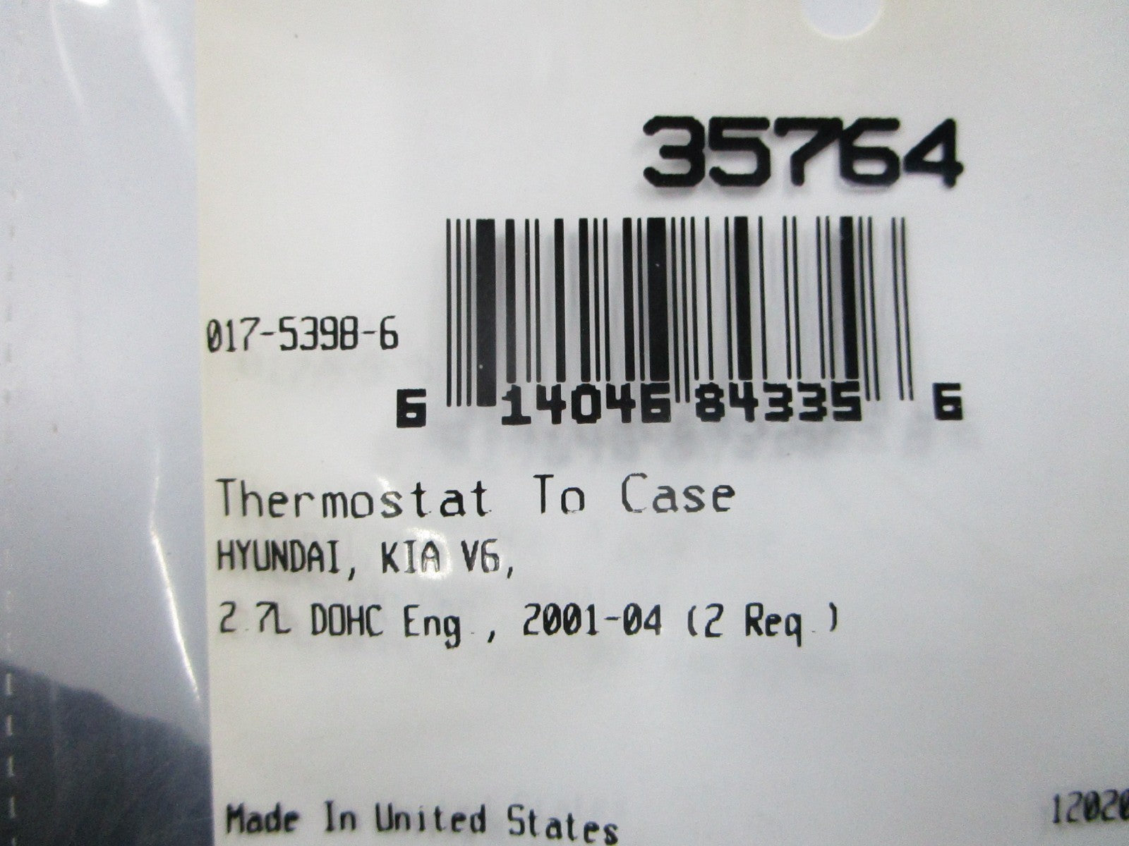 *NEW* (LOT OF 2) 0810 Fel-Pro Thermostat Gasket 35764