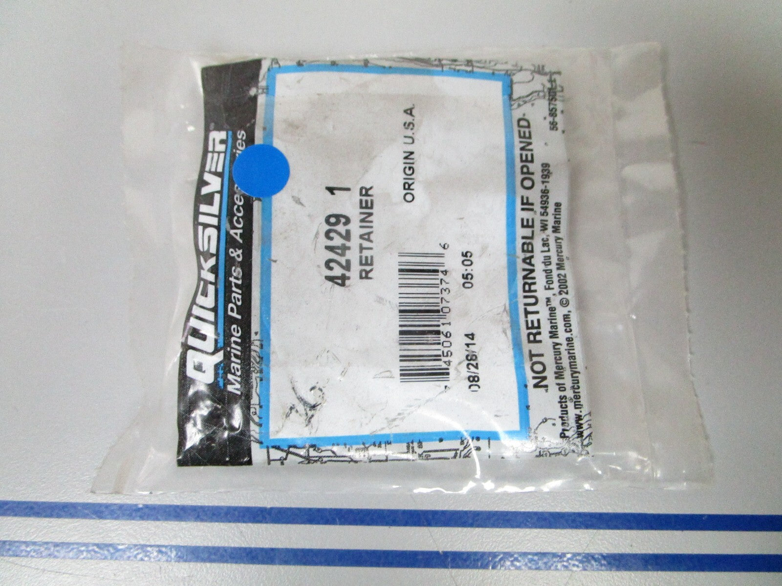 *NEW OEM* 0810 Mercury Quicksilver Retainer 42429 1
