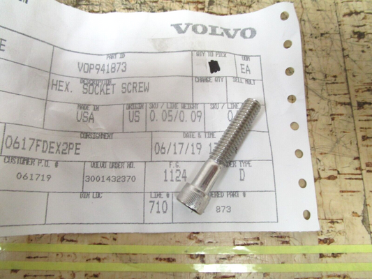 *NEW OEM* 0810 Volvo Penta Hexagon Socket Screw 941873