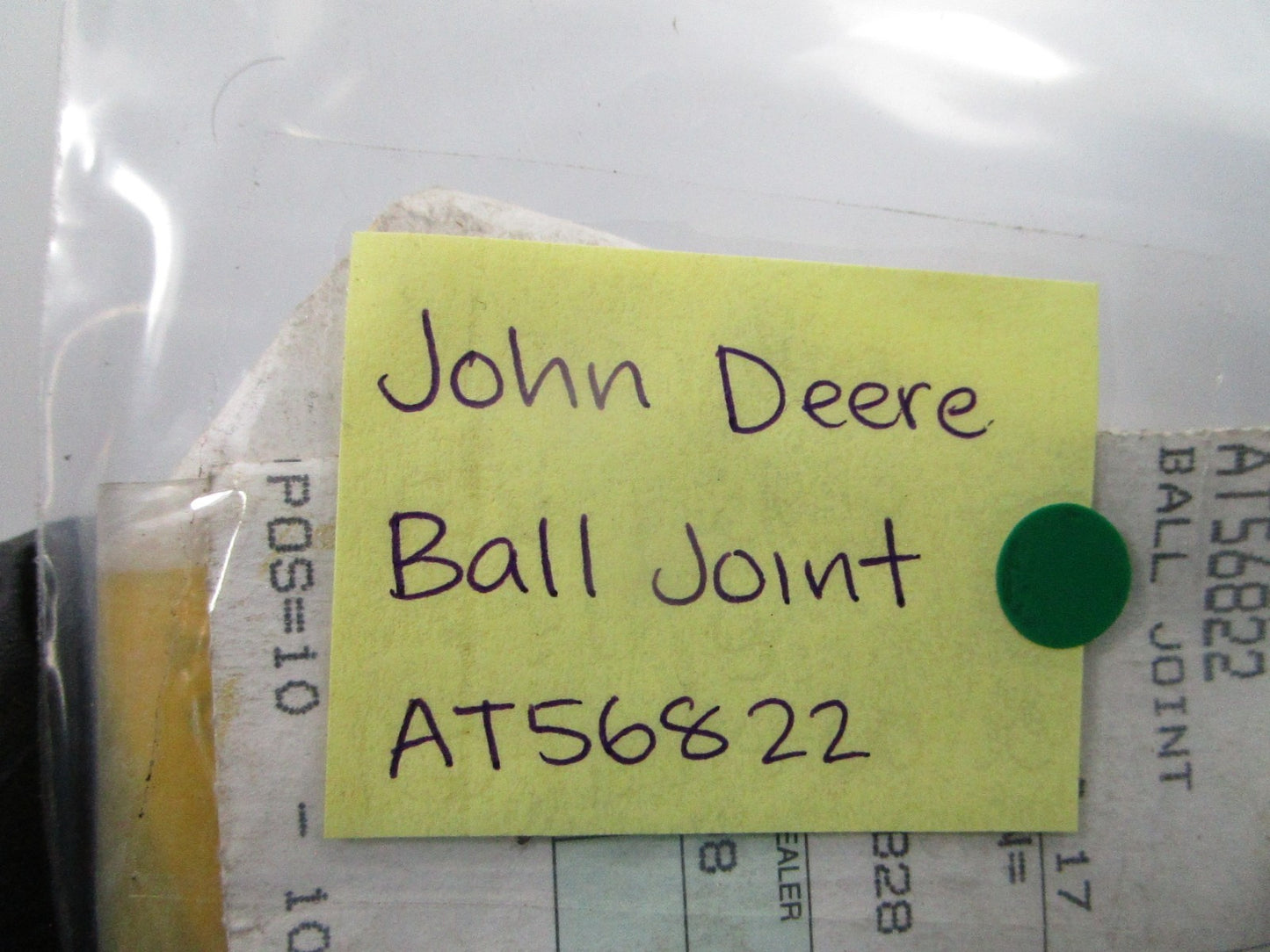 NEW OEM AT56822 John Deere Ball Joint 0810