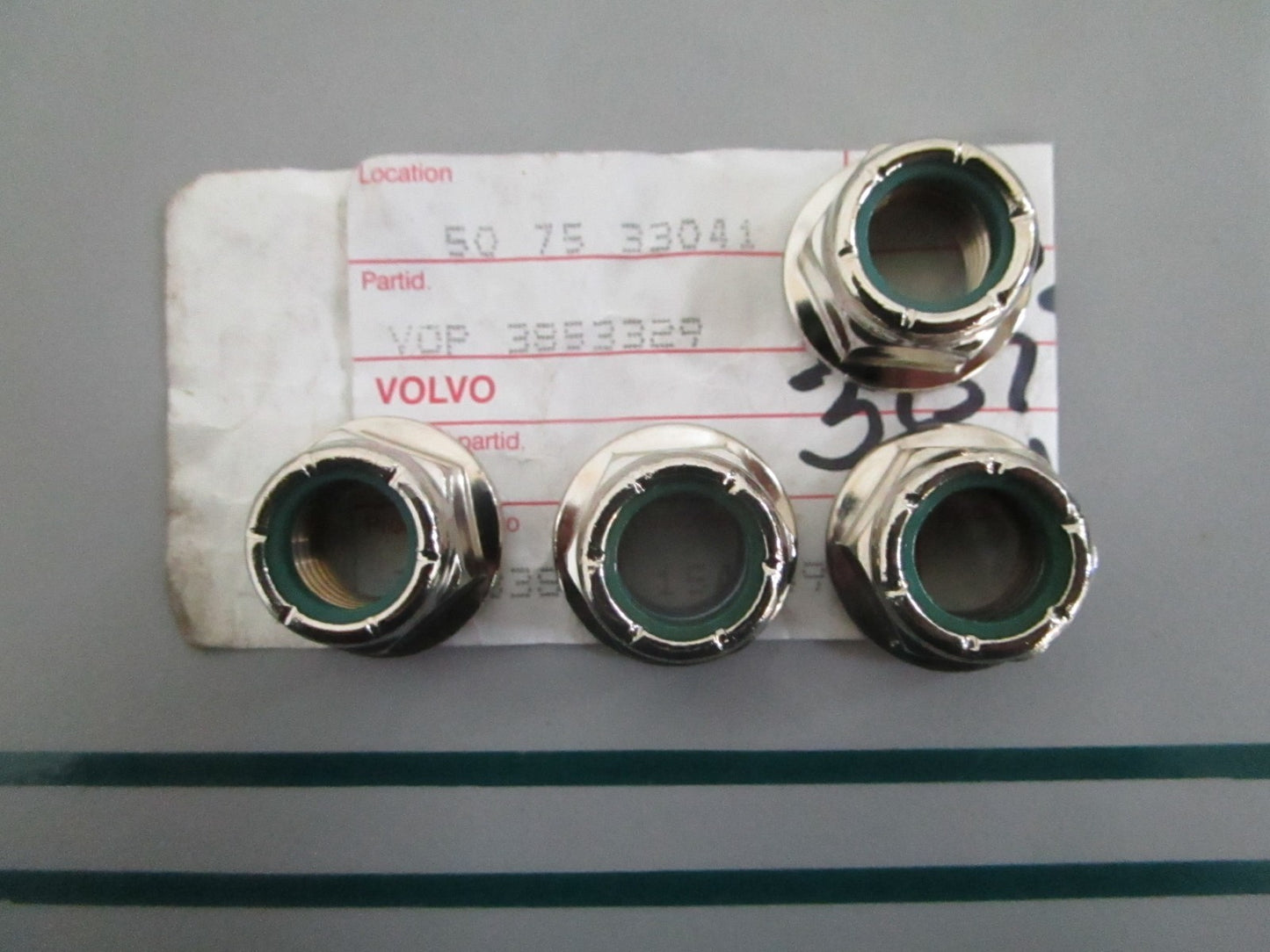 NEW OEM (LOT OF 4) 3853329 Volvo Penta Nut 0820