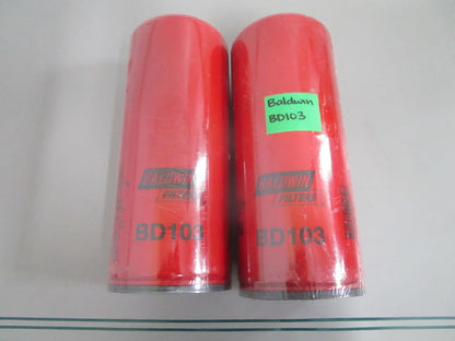 Baldwin BD103 Dual-Flow Lube Spin-On Oil Filter Cummins HD LOT OF 2 NEW 0820