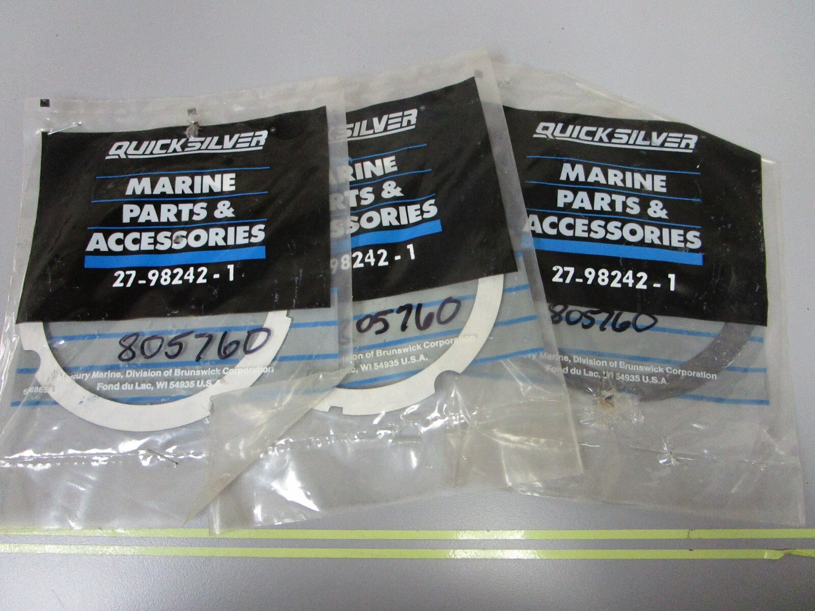 *NEW OEM* (LOT OF 3) 0810 Mercury Quicksilver Gasket 27-98242-1