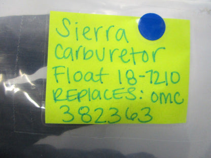 NEW 18-7210 Replaces: OMC 382363 Sierra Carburetor Float 0810