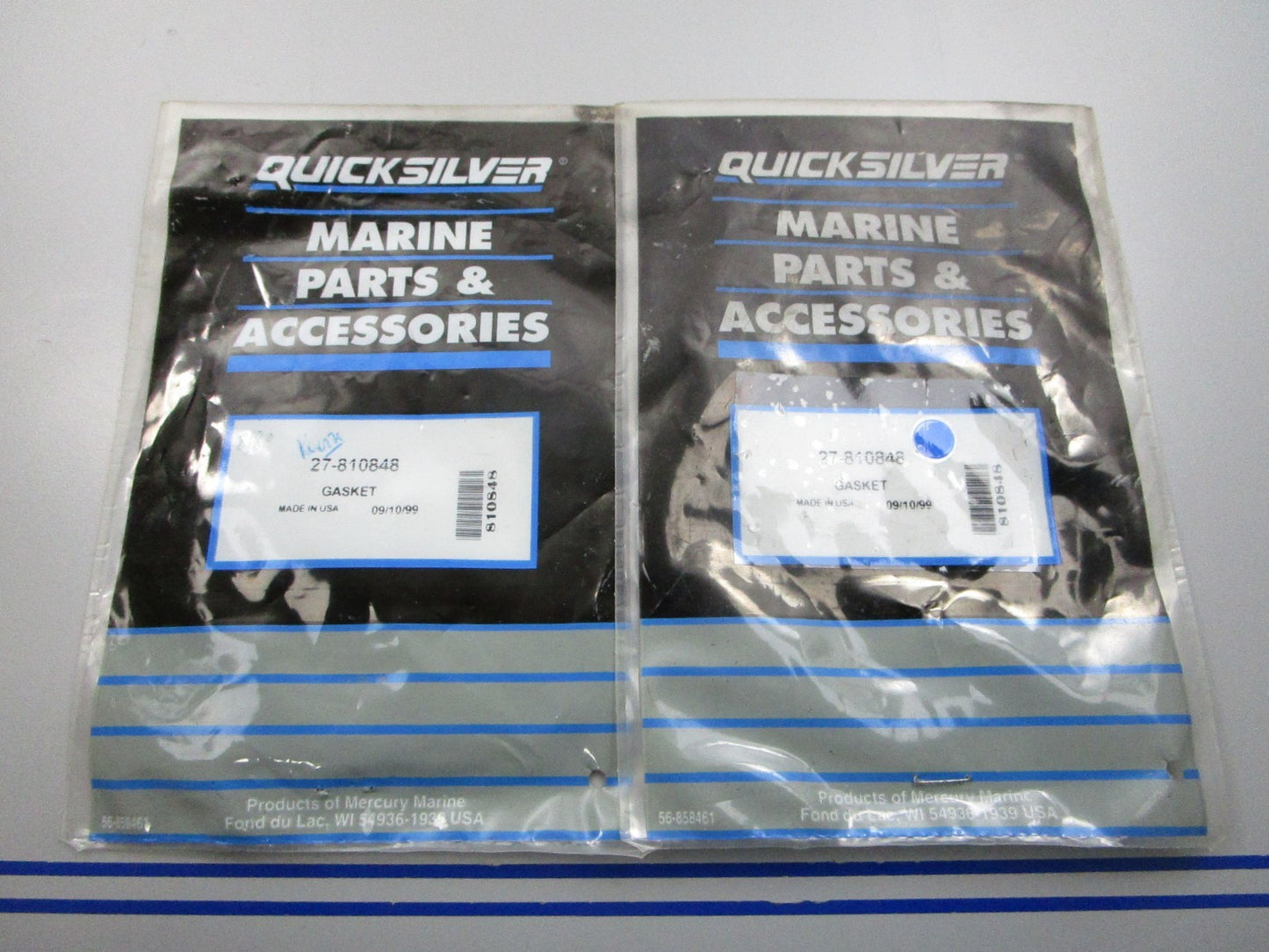 NEW OEM (LOT OF 2) 27-810848 Mercury Quicksilver Gasket 0810