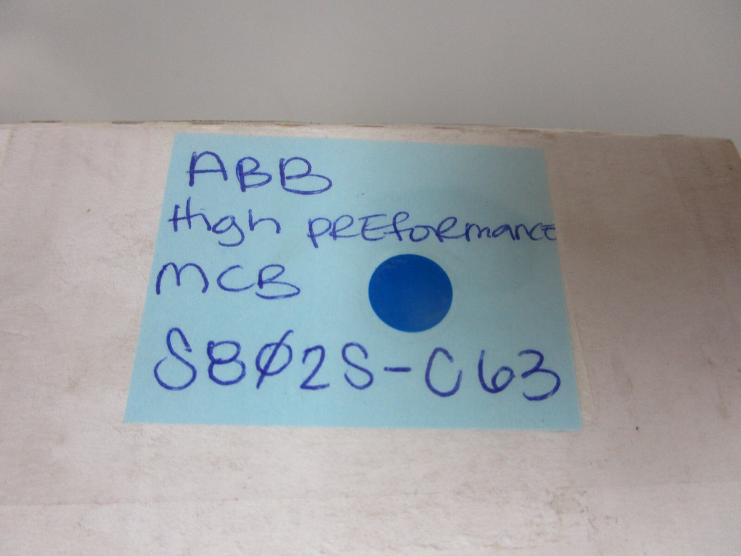 *NEW* 0720 ABB High Performance MCB S802S-C63