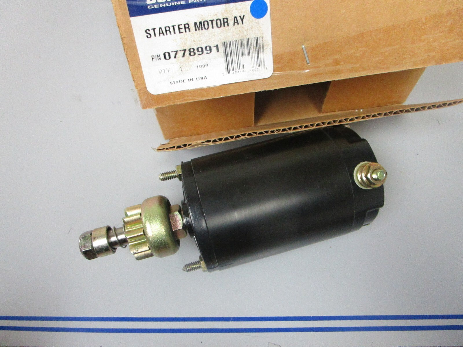 *NEW OEM* 0720 OMC Johnson Evinrude Starter Motor Assembly 778991 0778991
