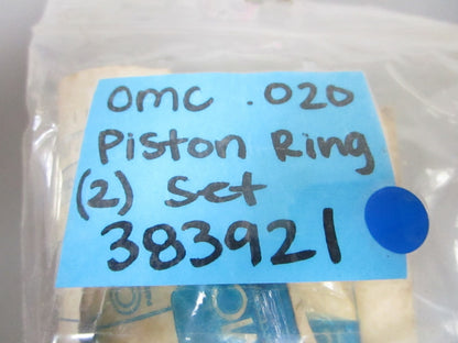 NEW OEM 383921 0383921 OMC Johnson Evinrude 2 Piston Ring .020 Assembly 0720